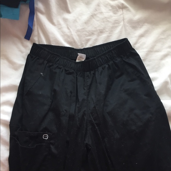Scrubs black slimming pants Wonder Work Medium - Picture 1 of 4